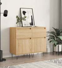 Sideboards 2 Stk. Sonoma-Eiche 40x35x70 cm Holzwerkstoff