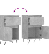 Sideboards 2 Stk. Betongrau 40x35x70 cm Holzwerkstoff