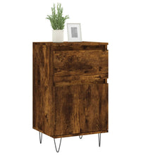 Sideboards 2 Stk. Räuchereiche 40x35x70 cm Holzwerkstoff