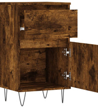 Sideboards 2 Stk. Räuchereiche 40x35x70 cm Holzwerkstoff