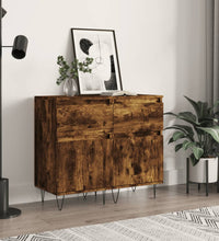 Sideboards 2 Stk. Räuchereiche 40x35x70 cm Holzwerkstoff