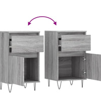 Sideboards 2 Stk. Grau Sonoma 40x35x70 cm Holzwerkstoff