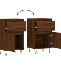 Sideboards 2 Stk. Braun Eichen-Optik 40x35x70 cm Holzwerkstoff