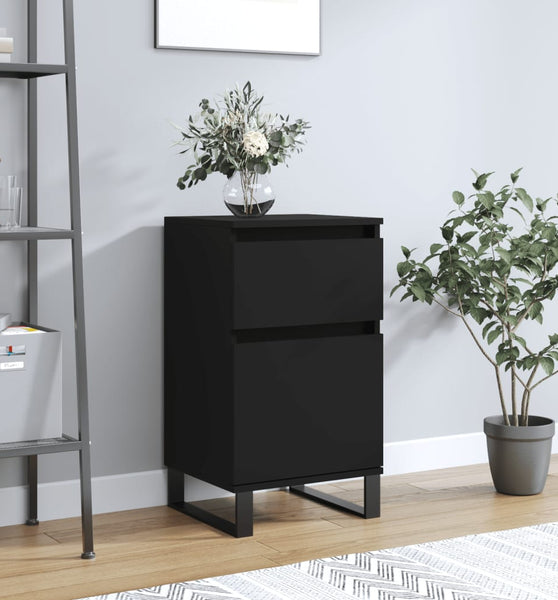 Sideboard Schwarz 40x35x70 cm Holzwerkstoff