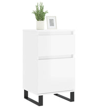 Sideboards 2 Stk. Hochglanz-Weiß 40x35x70 cm Holzwerkstoff