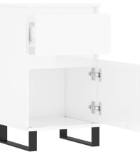 Sideboards 2 Stk. Hochglanz-Weiß 40x35x70 cm Holzwerkstoff