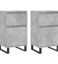 Sideboards 2 Stk. Betongrau 40x35x70 cm Holzwerkstoff
