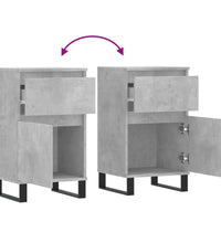 Sideboards 2 Stk. Betongrau 40x35x70 cm Holzwerkstoff