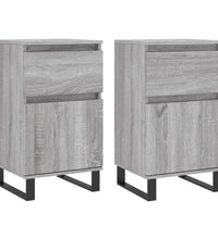 Sideboards 2 Stk. Grau Sonoma 40x35x70 cm Holzwerkstoff