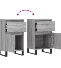 Sideboards 2 Stk. Grau Sonoma 40x35x70 cm Holzwerkstoff