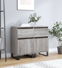 Sideboards 2 Stk. Grau Sonoma 40x35x70 cm Holzwerkstoff