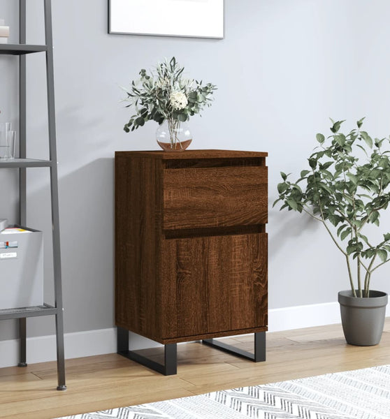 Sideboard Braun Eichen-Optik 40x35x70 cm Holzwerkstoff