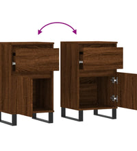 Sideboards 2 Stk. Braun Eichen-Optik 40x35x70 cm Holzwerkstoff