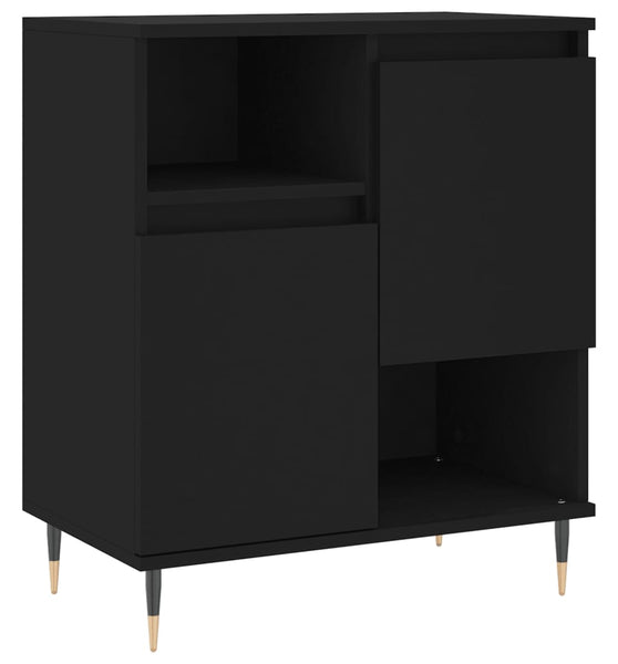 Sideboard Schwarz 60x35x70 cm Holzwerkstoff