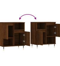 Sideboard Braun Eichen-Optik 60x35x70 cm Holzwerkstoff