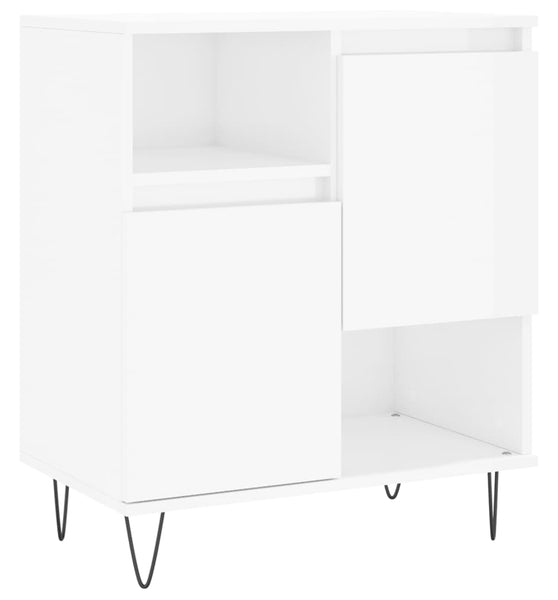 Sideboard Hochglanz-Weiß 60x35x70 cm Holzwerkstoff