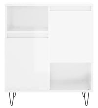 Sideboard Hochglanz-Weiß 60x35x70 cm Holzwerkstoff