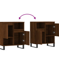 Sideboard Braun Eichen-Optik 60x35x70 cm Holzwerkstoff