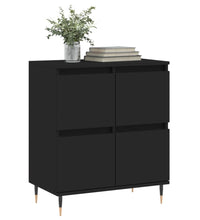 Sideboard Schwarz 60x35x70 cm Holzwerkstoff