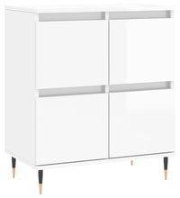 Sideboard Hochglanz-Weiß 60x35x70 cm Holzwerkstoff