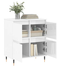 Sideboard Hochglanz-Weiß 60x35x70 cm Holzwerkstoff