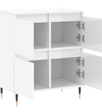 Sideboard Hochglanz-Weiß 60x35x70 cm Holzwerkstoff