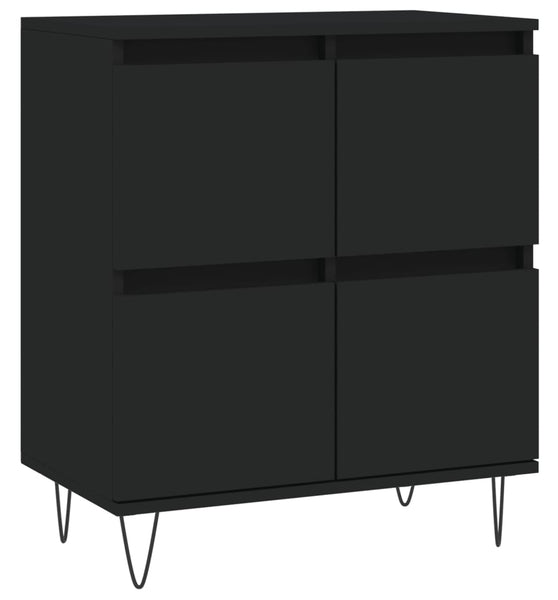 Sideboard Schwarz 60x35x70 cm Holzwerkstoff