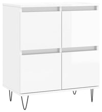 Sideboard Hochglanz-Weiß 60x35x70 cm Holzwerkstoff