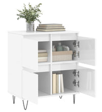 Sideboard Hochglanz-Weiß 60x35x70 cm Holzwerkstoff