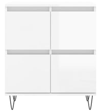 Sideboard Hochglanz-Weiß 60x35x70 cm Holzwerkstoff