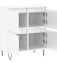 Sideboard Hochglanz-Weiß 60x35x70 cm Holzwerkstoff