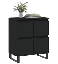 Sideboard Schwarz 60x35x70 cm Holzwerkstoff