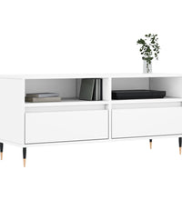 TV-Schrank Weiß 100x34,5x44,5 cm Holzwerkstoff