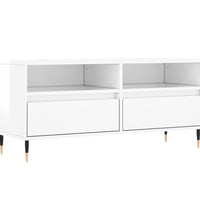 TV-Schrank Hochglanz-Weiß 100x34,5x44,5 cm Holzwerkstoff