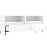 TV-Schrank Hochglanz-Weiß 100x34,5x44,5 cm Holzwerkstoff