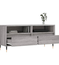 TV-Schrank Grau Sonoma 100x34,5x44,5 cm Holzwerkstoff