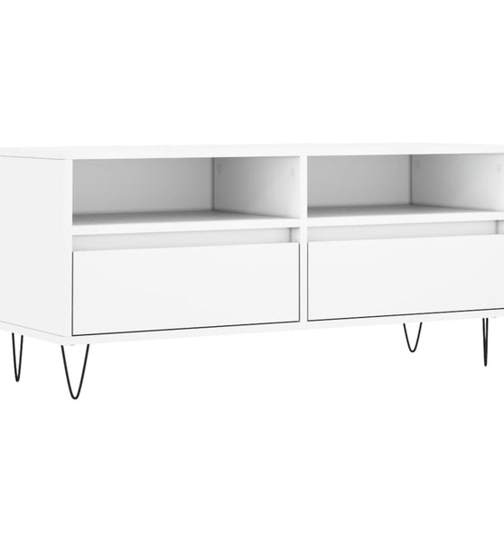 TV-Schrank Weiß 100x34,5x44,5 cm Holzwerkstoff