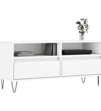 TV-Schrank Weiß 100x34,5x44,5 cm Holzwerkstoff