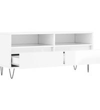 TV-Schrank Hochglanz-Weiß 100x34,5x44,5 cm Holzwerkstoff