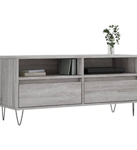 TV-Schrank Grau Sonoma 100x34,5x44,5 cm Holzwerkstoff