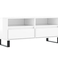 TV-Schrank Hochglanz-Weiß 100x34,5x44,5 cm Holzwerkstoff