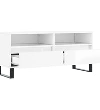 TV-Schrank Hochglanz-Weiß 100x34,5x44,5 cm Holzwerkstoff