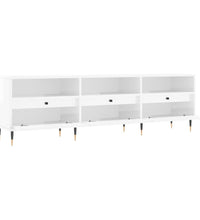 TV-Schrank Hochglanz-Weiß 150x30x44,5 cm Holzwerkstoff