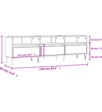 TV-Schrank Weiß 150x30x44,5 cm Holzwerkstoff