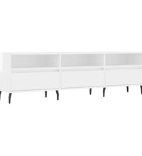 TV-Schrank Hochglanz-Weiß 150x30x44,5 cm Holzwerkstoff