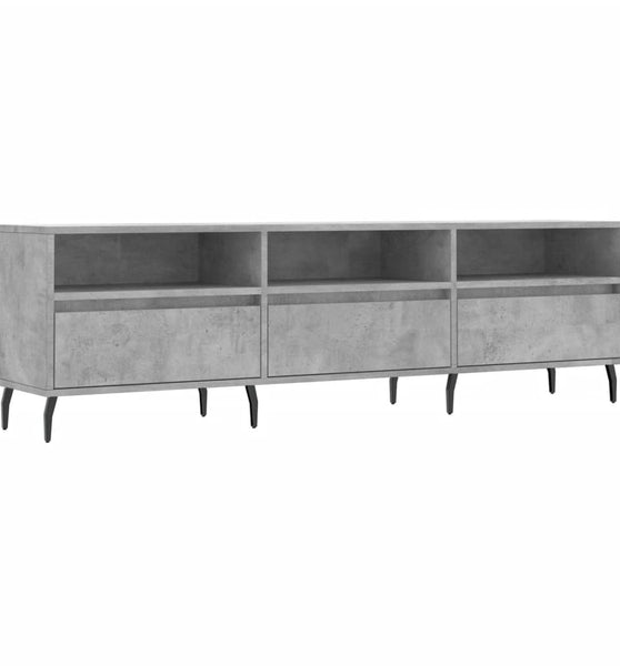 TV-Schrank Betongrau 150x30x44,5 cm Holzwerkstoff