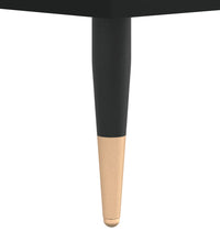 Badschrank Schwarz 30x30x100 cm Holzwerkstoff