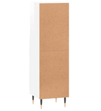 Badschrank Hochglanz-Weiß 30x30x100 cm Holzwerkstoff