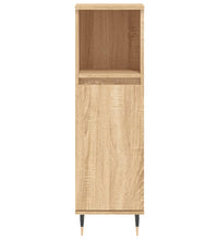 Badschrank Sonoma-Eiche 30x30x100 cm Holzwerkstoff