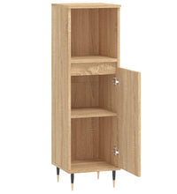 Badschrank Sonoma-Eiche 30x30x100 cm Holzwerkstoff